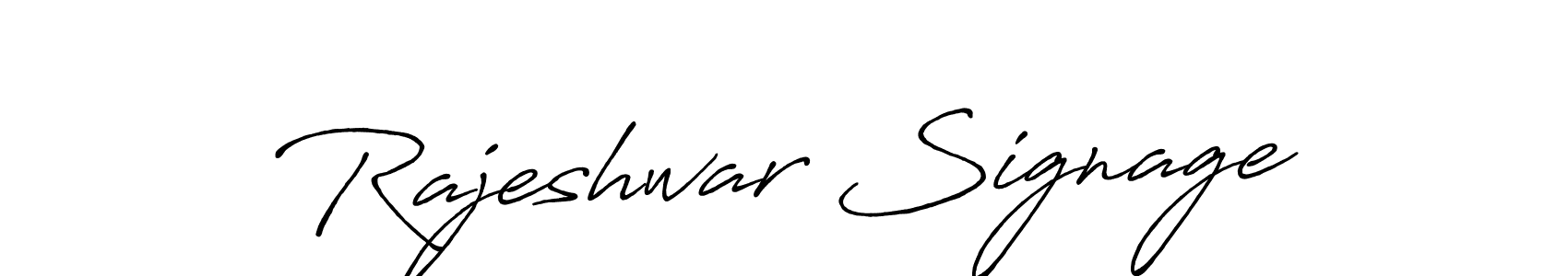 Rajeshwar Signage stylish signature style. Best Handwritten Sign (Antro_Vectra_Bolder) for my name. Handwritten Signature Collection Ideas for my name Rajeshwar Signage. Rajeshwar Signage signature style 7 images and pictures png