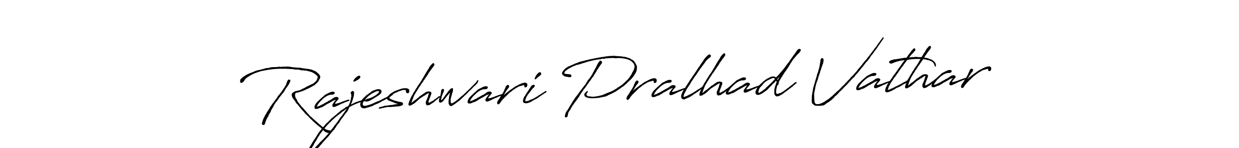 How to make Rajeshwari Pralhad Vathar signature? Antro_Vectra_Bolder is a professional autograph style. Create handwritten signature for Rajeshwari Pralhad Vathar name. Rajeshwari Pralhad Vathar signature style 7 images and pictures png