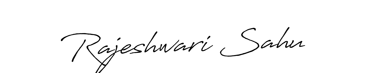 Create a beautiful signature design for name Rajeshwari Sahu. With this signature (Antro_Vectra_Bolder) fonts, you can make a handwritten signature for free. Rajeshwari Sahu signature style 7 images and pictures png