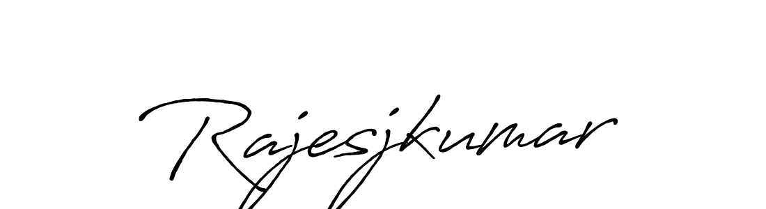 How to make Rajesjkumar signature? Antro_Vectra_Bolder is a professional autograph style. Create handwritten signature for Rajesjkumar name. Rajesjkumar signature style 7 images and pictures png