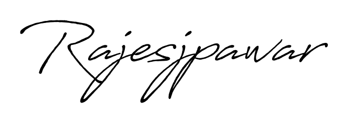 Make your name Rajesjpawar memorable on every contract using Antro_Vectra_Bolder autograph style. Instant transparent background export available. Rajesjpawar signature style 7 images and pictures png