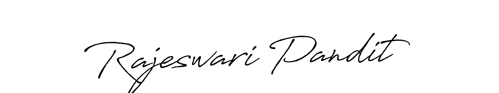 Create a beautiful signature design for name Rajeswari Pandit. With this signature (Antro_Vectra_Bolder) fonts, you can make a handwritten signature for free. Rajeswari Pandit signature style 7 images and pictures png