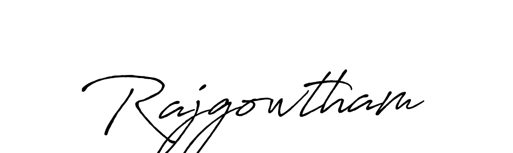 Rajgowtham stylish signature style. Best Handwritten Sign (Antro_Vectra_Bolder) for my name. Handwritten Signature Collection Ideas for my name Rajgowtham. Rajgowtham signature style 7 images and pictures png