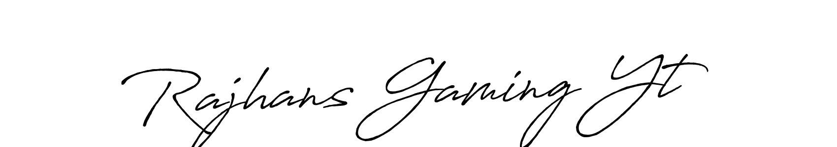 Create a beautiful signature design for name Rajhans Gaming Yt. With this signature (Antro_Vectra_Bolder) fonts, you can make a handwritten signature for free. Rajhans Gaming Yt signature style 7 images and pictures png