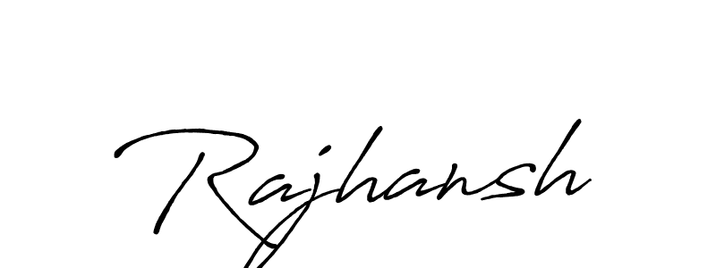 It looks lik you need a new signature style for name Rajhansh. Design unique handwritten (Antro_Vectra_Bolder) signature with our free signature maker in just a few clicks. Rajhansh signature style 7 images and pictures png