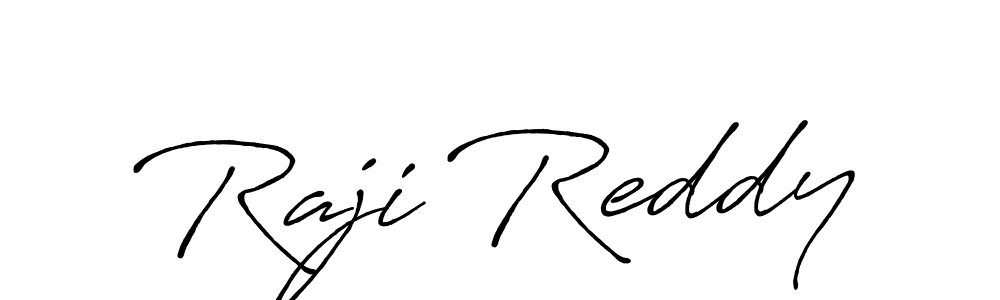 Create a beautiful signature design for name Raji Reddy. With this signature (Antro_Vectra_Bolder) fonts, you can make a handwritten signature for free. Raji Reddy signature style 7 images and pictures png