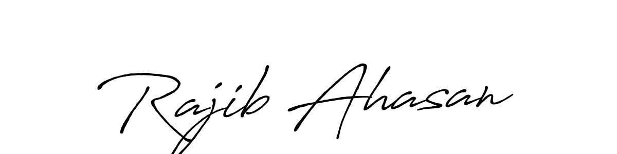 How to make Rajib Ahasan signature? Antro_Vectra_Bolder is a professional autograph style. Create handwritten signature for Rajib Ahasan name. Rajib Ahasan signature style 7 images and pictures png