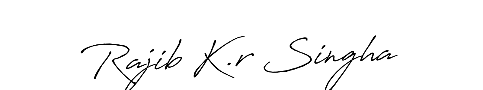 if you are searching for the best signature style for your name Rajib K.r Singha. so please give up your signature search. here we have designed multiple signature styles  using Antro_Vectra_Bolder. Rajib K.r Singha signature style 7 images and pictures png