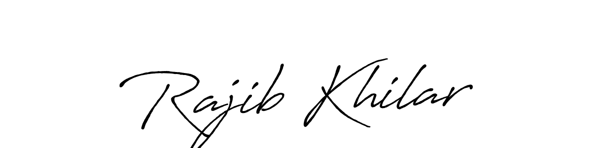 Use a signature maker to create a handwritten signature online. With this signature software, you can design (Antro_Vectra_Bolder) your own signature for name Rajib Khilar. Rajib Khilar signature style 7 images and pictures png