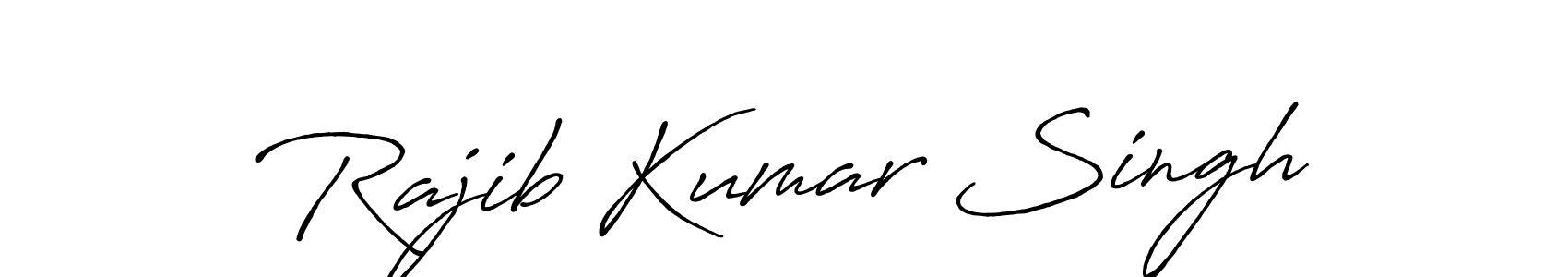 Create a beautiful signature design for name Rajib Kumar Singh. With this signature (Antro_Vectra_Bolder) fonts, you can make a handwritten signature for free. Rajib Kumar Singh signature style 7 images and pictures png