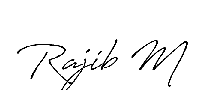 Once you've used our free online signature maker to create your best signature Antro_Vectra_Bolder style, it's time to enjoy all of the benefits that Rajib M name signing documents. Rajib M signature style 7 images and pictures png