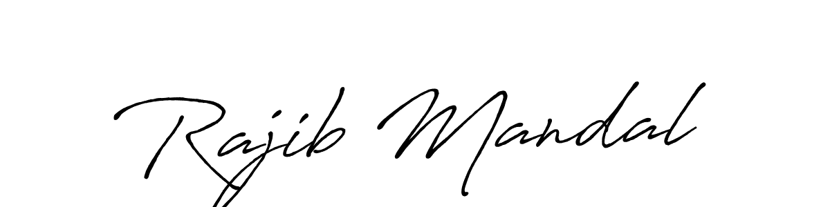 The best way (Antro_Vectra_Bolder) to make a short signature is to pick only two or three words in your name. The name Rajib Mandal include a total of six letters. For converting this name. Rajib Mandal signature style 7 images and pictures png
