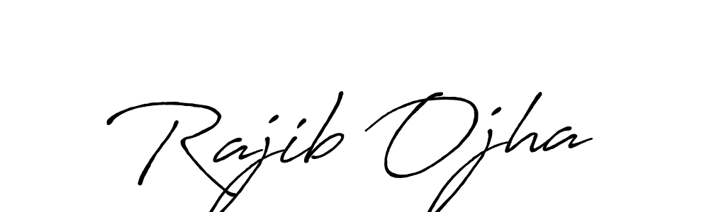 Design your own signature with our free online signature maker. With this signature software, you can create a handwritten (Antro_Vectra_Bolder) signature for name Rajib Ojha. Rajib Ojha signature style 7 images and pictures png