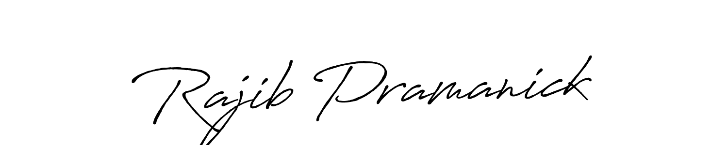 Create a beautiful signature design for name Rajib Pramanick. With this signature (Antro_Vectra_Bolder) fonts, you can make a handwritten signature for free. Rajib Pramanick signature style 7 images and pictures png