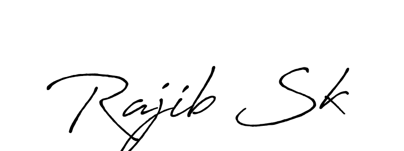 Design your own signature with our free online signature maker. With this signature software, you can create a handwritten (Antro_Vectra_Bolder) signature for name Rajib Sk. Rajib Sk signature style 7 images and pictures png