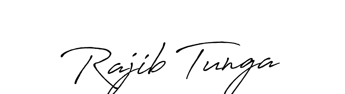 Rajib Tunga stylish signature style. Best Handwritten Sign (Antro_Vectra_Bolder) for my name. Handwritten Signature Collection Ideas for my name Rajib Tunga. Rajib Tunga signature style 7 images and pictures png
