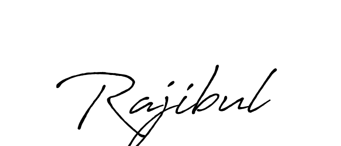 Use a signature maker to create a handwritten signature online. With this signature software, you can design (Antro_Vectra_Bolder) your own signature for name Rajibul. Rajibul signature style 7 images and pictures png