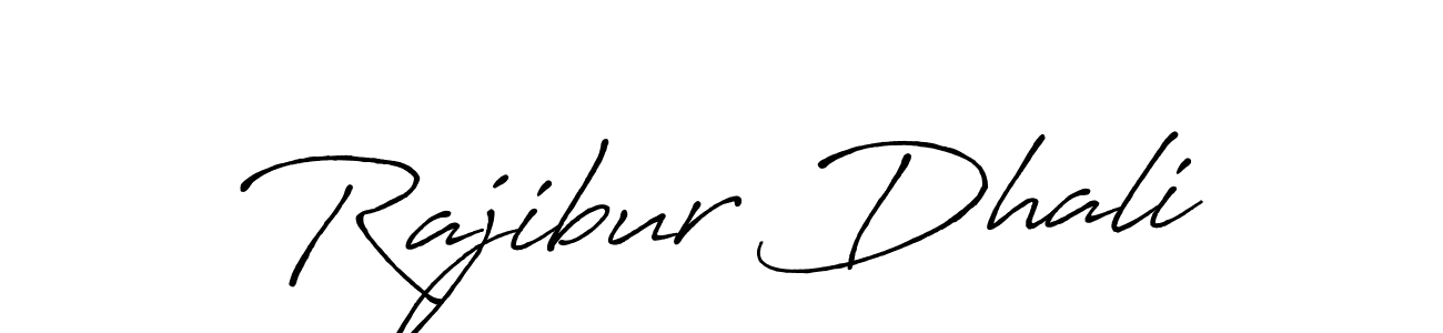 Make a beautiful signature design for name Rajibur Dhali. With this signature (Antro_Vectra_Bolder) style, you can create a handwritten signature for free. Rajibur Dhali signature style 7 images and pictures png