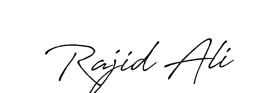 The best way (Antro_Vectra_Bolder) to make a short signature is to pick only two or three words in your name. The name Rajid Ali include a total of six letters. For converting this name. Rajid Ali signature style 7 images and pictures png