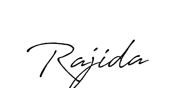 How to make Rajida signature? Antro_Vectra_Bolder is a professional autograph style. Create handwritten signature for Rajida name. Rajida signature style 7 images and pictures png
