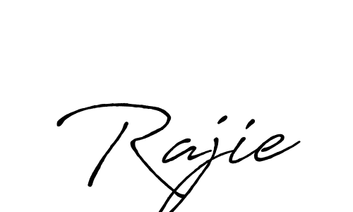 Create a beautiful signature design for name Rajie. With this signature (Antro_Vectra_Bolder) fonts, you can make a handwritten signature for free. Rajie signature style 7 images and pictures png