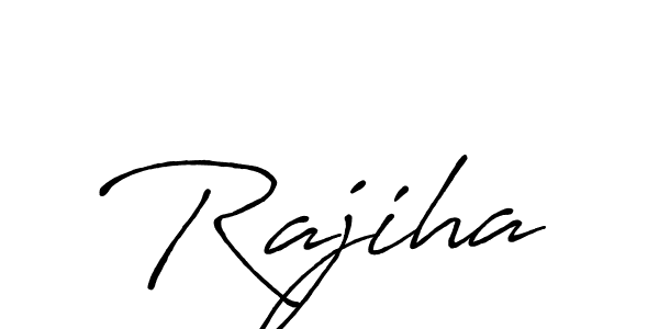 How to make Rajiha name signature. Use Antro_Vectra_Bolder style for creating short signs online. This is the latest handwritten sign. Rajiha signature style 7 images and pictures png