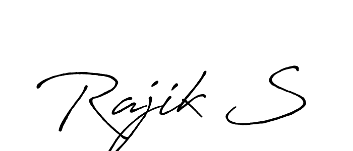 Make a short Rajik S signature style. Manage your documents anywhere anytime using Antro_Vectra_Bolder. Create and add eSignatures, submit forms, share and send files easily. Rajik S signature style 7 images and pictures png