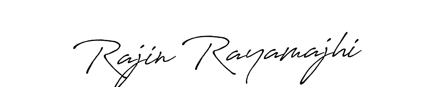 Design your own signature with our free online signature maker. With this signature software, you can create a handwritten (Antro_Vectra_Bolder) signature for name Rajin Rayamajhi. Rajin Rayamajhi signature style 7 images and pictures png