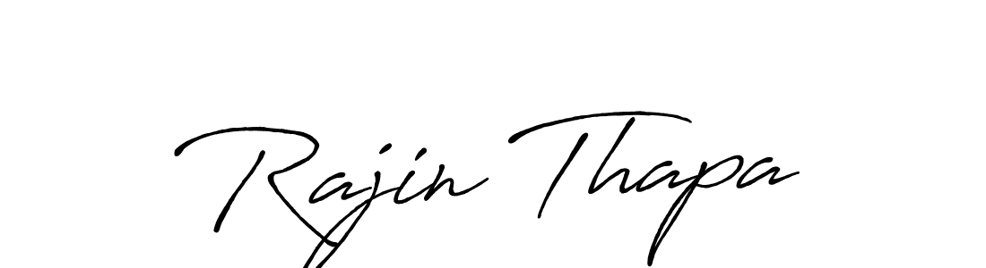 How to make Rajin Thapa signature? Antro_Vectra_Bolder is a professional autograph style. Create handwritten signature for Rajin Thapa name. Rajin Thapa signature style 7 images and pictures png