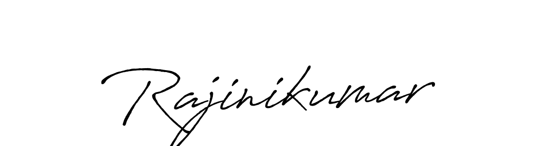 Use a signature maker to create a handwritten signature online. With this signature software, you can design (Antro_Vectra_Bolder) your own signature for name Rajinikumar. Rajinikumar signature style 7 images and pictures png