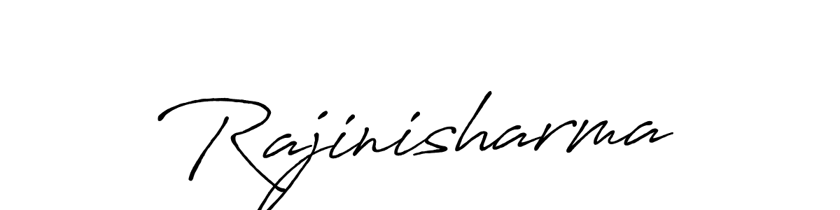 Design your own signature with our free online signature maker. With this signature software, you can create a handwritten (Antro_Vectra_Bolder) signature for name Rajinisharma. Rajinisharma signature style 7 images and pictures png