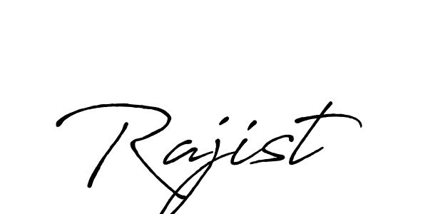 Design your own signature with our free online signature maker. With this signature software, you can create a handwritten (Antro_Vectra_Bolder) signature for name Rajist. Rajist signature style 7 images and pictures png