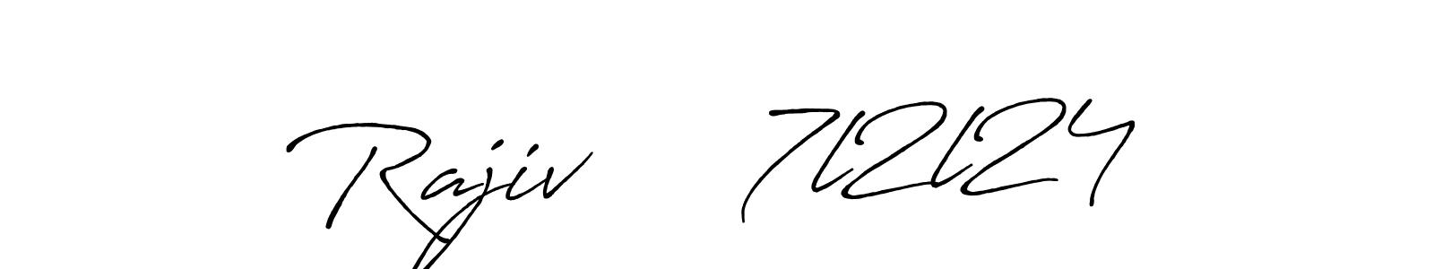 Make a beautiful signature design for name Rajiv     7l2l24. Use this online signature maker to create a handwritten signature for free. Rajiv     7l2l24 signature style 7 images and pictures png