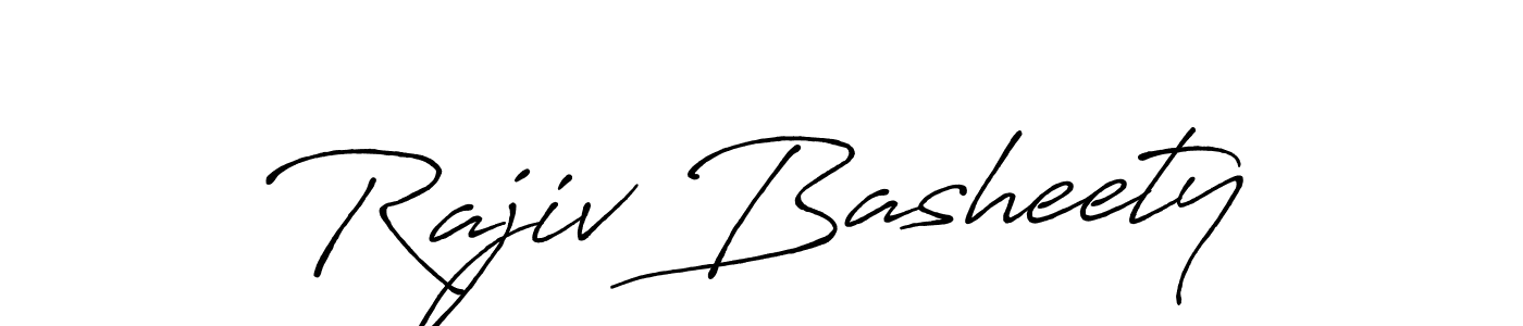 How to Draw Rajiv Basheety signature style? Antro_Vectra_Bolder is a latest design signature styles for name Rajiv Basheety. Rajiv Basheety signature style 7 images and pictures png