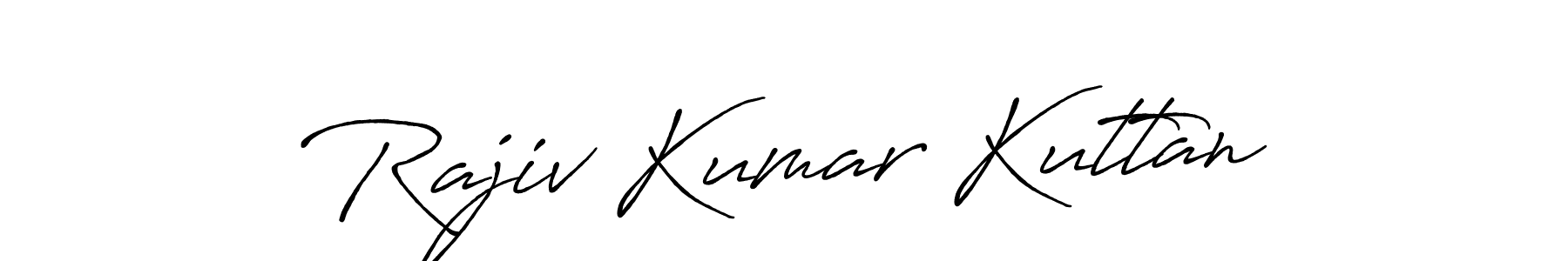 How to make Rajiv Kumar Kuttan signature? Antro_Vectra_Bolder is a professional autograph style. Create handwritten signature for Rajiv Kumar Kuttan name. Rajiv Kumar Kuttan signature style 7 images and pictures png