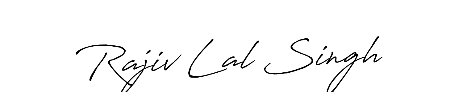 Create a beautiful signature design for name Rajiv Lal Singh. With this signature (Antro_Vectra_Bolder) fonts, you can make a handwritten signature for free. Rajiv Lal Singh signature style 7 images and pictures png