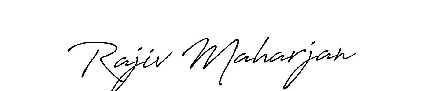 How to make Rajiv Maharjan signature? Antro_Vectra_Bolder is a professional autograph style. Create handwritten signature for Rajiv Maharjan name. Rajiv Maharjan signature style 7 images and pictures png