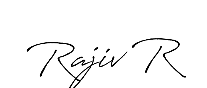 Make a beautiful signature design for name Rajiv R. Use this online signature maker to create a handwritten signature for free. Rajiv R signature style 7 images and pictures png