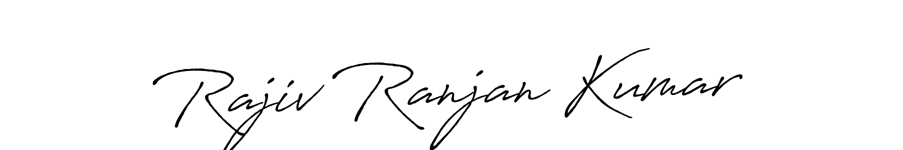 Create a beautiful signature design for name Rajiv Ranjan Kumar. With this signature (Antro_Vectra_Bolder) fonts, you can make a handwritten signature for free. Rajiv Ranjan Kumar signature style 7 images and pictures png