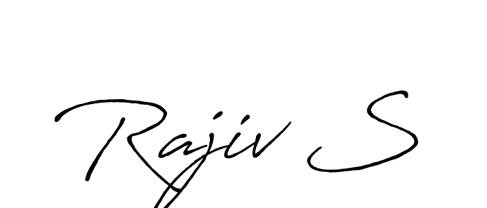 Also we have Rajiv S name is the best signature style. Create professional handwritten signature collection using Antro_Vectra_Bolder autograph style. Rajiv S signature style 7 images and pictures png