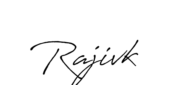 Antro_Vectra_Bolder is a professional signature style that is perfect for those who want to add a touch of class to their signature. It is also a great choice for those who want to make their signature more unique. Get Rajivk name to fancy signature for free. Rajivk signature style 7 images and pictures png