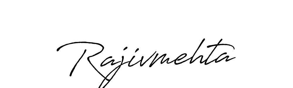 Rajivmehta stylish signature style. Best Handwritten Sign (Antro_Vectra_Bolder) for my name. Handwritten Signature Collection Ideas for my name Rajivmehta. Rajivmehta signature style 7 images and pictures png