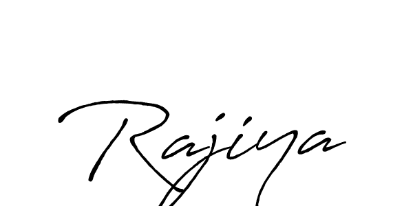 How to make Rajiya signature? Antro_Vectra_Bolder is a professional autograph style. Create handwritten signature for Rajiya name. Rajiya signature style 7 images and pictures png