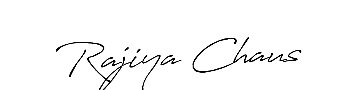 Use a signature maker to create a handwritten signature online. With this signature software, you can design (Antro_Vectra_Bolder) your own signature for name Rajiya Chaus. Rajiya Chaus signature style 7 images and pictures png