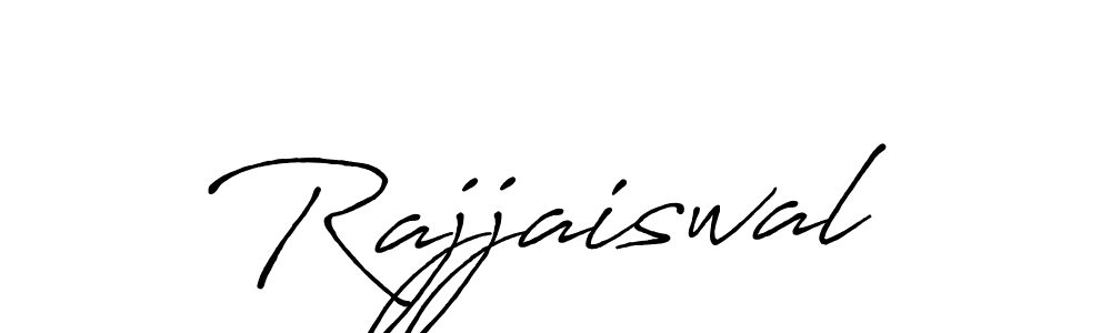 Design your own signature with our free online signature maker. With this signature software, you can create a handwritten (Antro_Vectra_Bolder) signature for name Rajjaiswal. Rajjaiswal signature style 7 images and pictures png