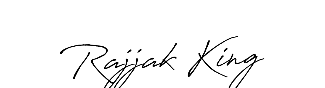 Rajjak King stylish signature style. Best Handwritten Sign (Antro_Vectra_Bolder) for my name. Handwritten Signature Collection Ideas for my name Rajjak King. Rajjak King signature style 7 images and pictures png