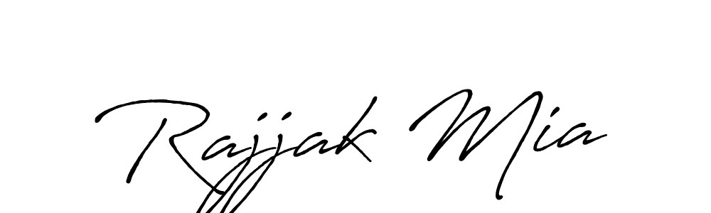 The best way (Antro_Vectra_Bolder) to make a short signature is to pick only two or three words in your name. The name Rajjak Mia include a total of six letters. For converting this name. Rajjak Mia signature style 7 images and pictures png