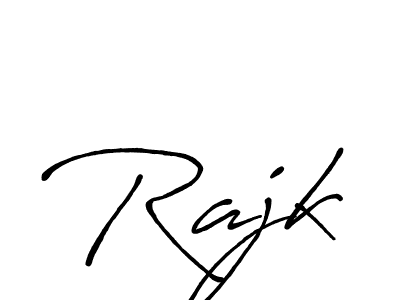 Make a beautiful signature design for name Rajk. With this signature (Antro_Vectra_Bolder) style, you can create a handwritten signature for free. Rajk signature style 7 images and pictures png