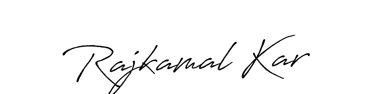 Antro_Vectra_Bolder is a professional signature style that is perfect for those who want to add a touch of class to their signature. It is also a great choice for those who want to make their signature more unique. Get Rajkamal Kar name to fancy signature for free. Rajkamal Kar signature style 7 images and pictures png