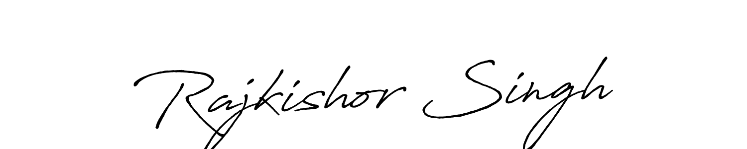 Design your own signature with our free online signature maker. With this signature software, you can create a handwritten (Antro_Vectra_Bolder) signature for name Rajkishor Singh. Rajkishor Singh signature style 7 images and pictures png
